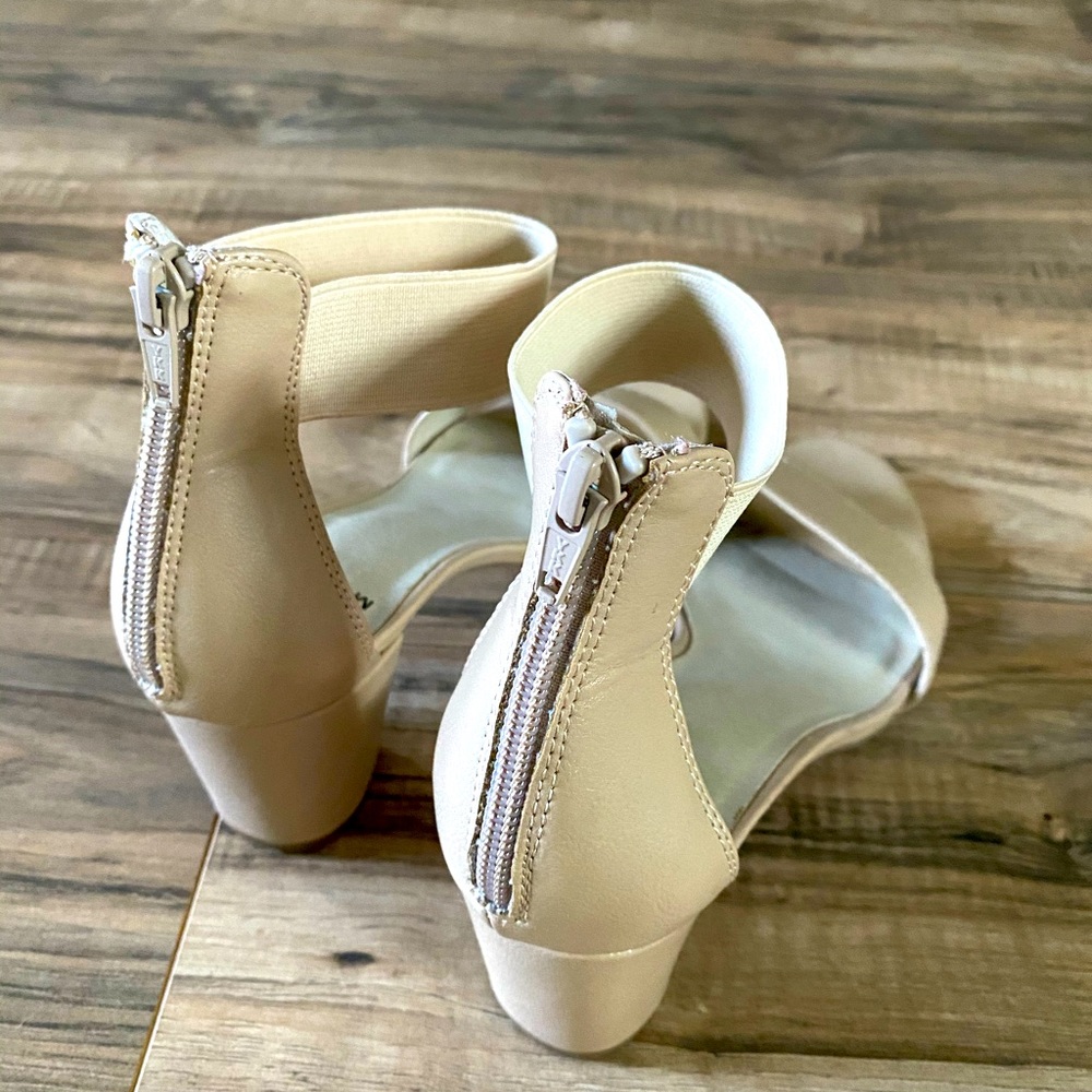 Beige Strappy Heels